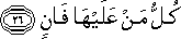 كُلُّ مَنْ عَلَيْهَا فَانٍ