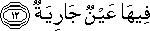 فِيهَا عَيْنٌ جَارِيَةٌ فِيهَا عَيْنٌ جَارِيَةٌ