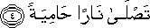 تَصْلَىٰ نَارًا حَامِيَةً تَصْلَىٰ نَارًا حَامِيَةً